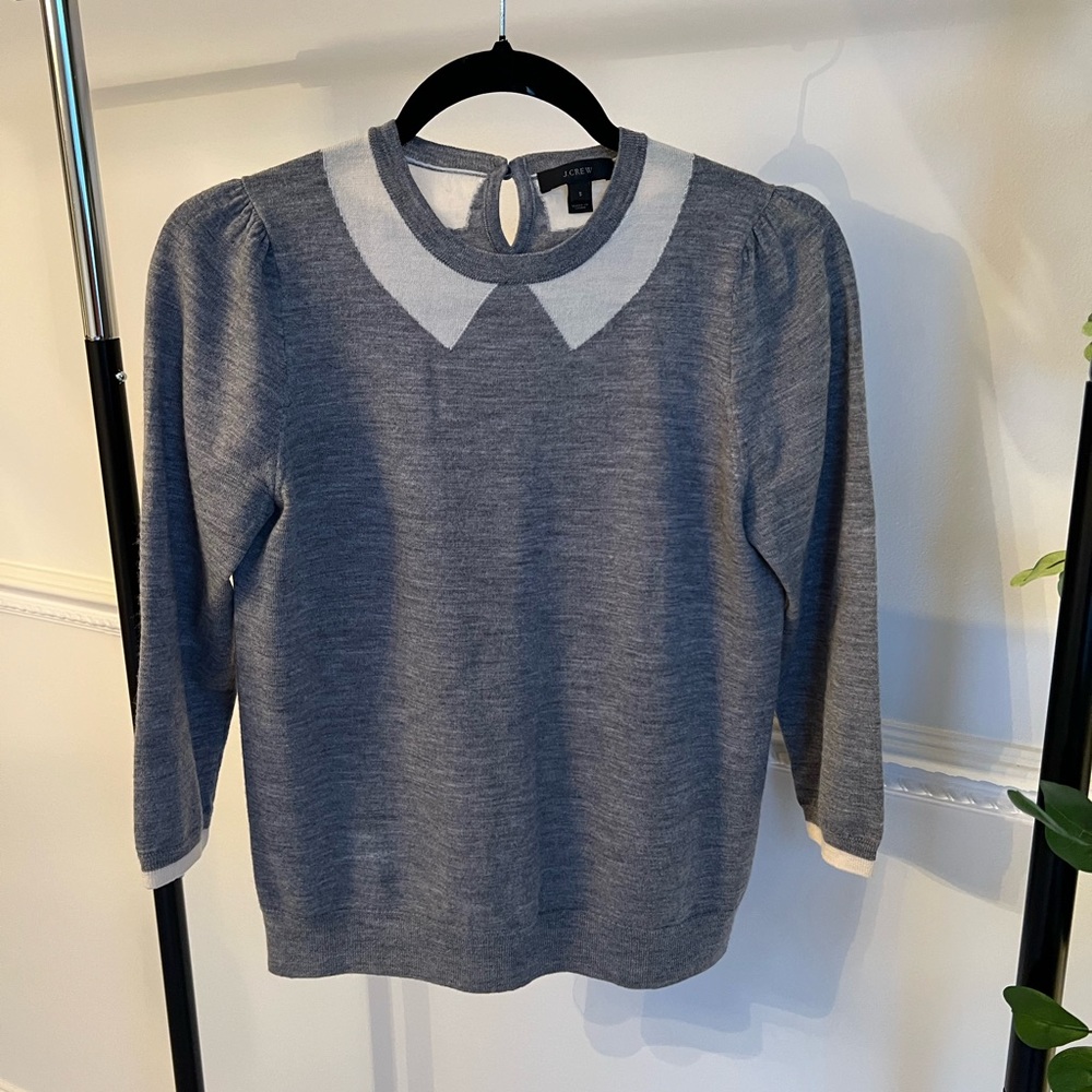 J Crew merino wool knit sweater.